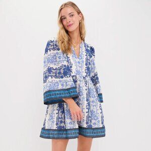 NWT Tuckernuck Bondi Blues Cotton Voile Izzie Dress, XL